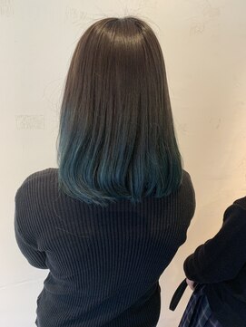 リー 甲子園(Lee) 艶のあるグリーングラデーションカラー