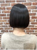 美シルエットひし形ボブ春カラーベージュボブボブミディボブ