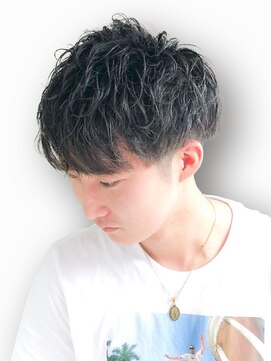 ヘアーメイク クーラ 行橋店(Hair make CURA) 20代30代韓流☆ツイストパーマショートマッシュアッシュブラック