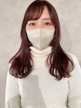 ハイプ(HYPE) 【藤沢/辻堂】カシスピンク/暖色/赤髪/レイヤーカット
