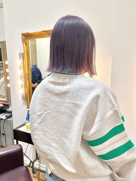 コワファースト  させぼ五番街店(COIFF1RST) bob×lavender