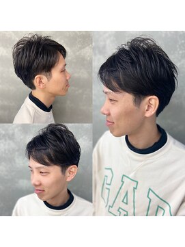 トゥージュ ベル(Toujours Belle) ツーブロ風マッシュウルフ×王道ニュアンスパーマ