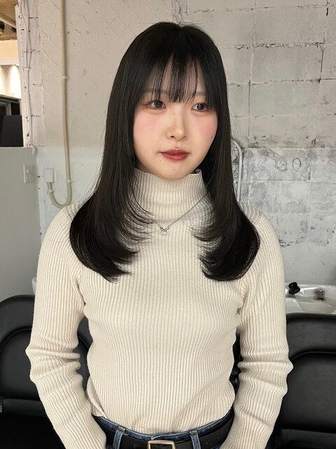 【mood】レイヤーロング/顔周り/髪質改善