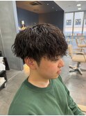 ツイストスパイラルパーマツイストパーマメンズマッシュパーマ