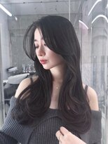 フィヴェント(Fivent)&nbsp;黒髪ボブルフネビージュ小顔ワンレン顔まわり韓国レイヤーカット