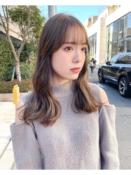 ノラ ヘアーサロン(NORA HAIR SALON) ナチュラル小顔前髪あり後れ毛サイドバング結べるボブくびれヘア
