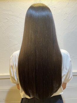 ソラヘアー アンド スパ 八王子(sora hair&spa)の写真/《髪質改善効果》酸熱トリートメントで、毛先までしっとりまとまりのある潤い溢れるツヤ髪を実現＊