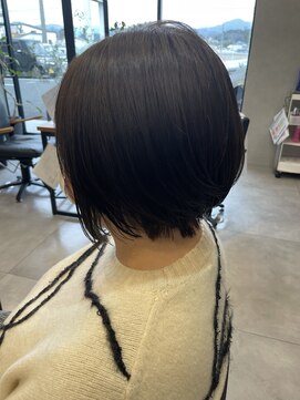 アチーブリス(achieve Liss) 大人可愛い丸み小顔ショートボブフェイスレイヤー似合わせカット