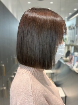 ロンドシエル 横浜(Lond ciel) メルティカラー似合わせカットウェーブミディアム縮毛矯正ボブ