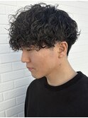 メンズマッシュパーマ波巻きスパイラルパーマニュアンスパーマ