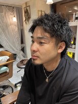ラボヌール ヘアー エクラ(La Bonheur hair eclat) メンズパーマ×カット