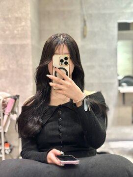 アクション 心斎橋店(ACTION) 20代30代レイヤーカット 顔まわりカット 韓国ヘア