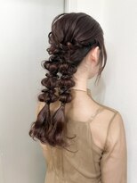 ムクヘアー(muk hair)&nbsp;編みおろしツインポニーテール