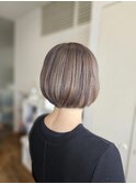 切りっぱなし丸みボブ