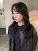 レイヤーカット / 韓国風カット / ハッシュカット / 牧野