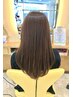 【潤ツヤ】カット+グロスカラー（白髪染め可）+ケラスターゼ￥14300⇒￥11000