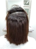 縮毛矯正Before