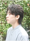 ◆スパイキーショート/ブルーブラック/フェザーパーマ/南森町