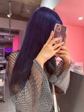 ダズリングディア(Dazzling Deer) ブルー/ブラック/ロング/ストレート/暗めカラー/学割