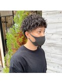 サーフカール/フェザーパーマ/刈り上げセンターパート/溝の口