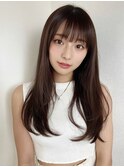【髪質改善】ナチュラルストレートヘア/ロングレイヤーカット