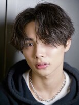 ルーシー 渋谷(LUCEY) センターパートフェザーパーマシャドウパーマメンズパーマ