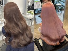 女の子が好きなミルクティーベージュを表現します！ブリーチ/ダブルカラー/ハイトーン/トリートメト/栄]