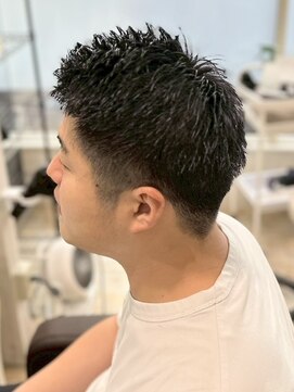 ガーデン 西川田店(garden) 宇都宮メンズカットツーブロックスパイキーショートフェード