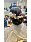 成人式/卒業式/ヘアアレンジ/ヘアセット/お呼ばれヘア/着物ヘア