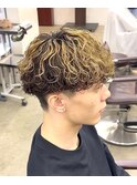 ブリーチ 波巻き プードルパーマ