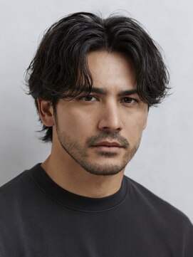 ハレ メンズサロン たまプラーザ(Hale) Haleメンズ刈り上げセンターパートニュアンスパーマたまプラーザ