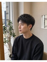 ビーアップヘアー(be:up hair)&nbsp;清潔感UP｜ナチュラルフェード×無造作ショート