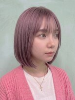 キイ 勝どき(K.e.y)&nbsp;王道ボブ×ハイトーンピンク