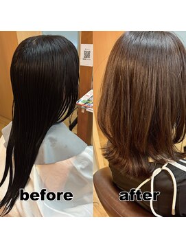 モンド ヘアクリエーション 下荒田店(monde hair creation) 【monde】before × after × 髪質改善