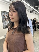 ピア ヤクイン(Pia Yakuin) ブリーチなしダブルカラー グレージュカラー ミディアム 福岡