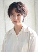 大人かわいい 小顔 ボブディ 黒髪[丸みショート/ミニマムボブ]