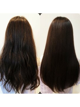 サイズカラーフリップ コレットマーレ店(XXXY'S COLO FLIP) 髪質改善 酸熱トリートメント  before&after