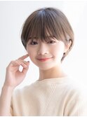 耳掛けハンサムショート#イメチェンヘアスタイル#マロンベージュ