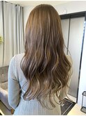 ロングレイヤー×シアーベージュ