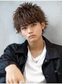 AUSTIN メンズアップバング×束感ショートマッシュ
