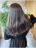 グレージュ/暗髪/透明感