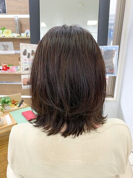 クラン 六甲道(Chlan) 重軽外ハネレイヤーボブ×ラベンダーアッシュ