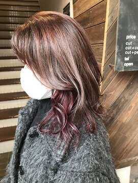 プラン(plan) ベリーレッドインナーカラー