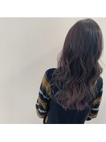 リー 甲子園(Lee)&nbsp;パープル、グリーン、ブルーの入ったインナーカラー