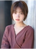 前髪あり大人ショートボブ20代30代40代【AIN.表参道】川原大地