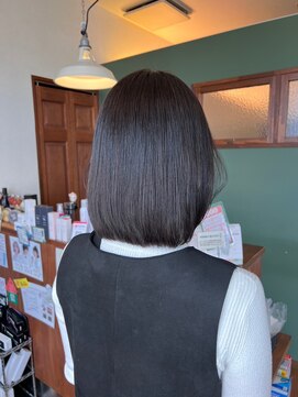 シェール(cher) 艶髪サイドレイヤー ボブ◇【cher西宮北口：三田】