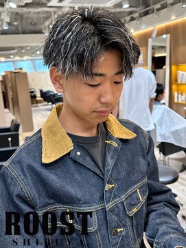 ルースト 渋谷店(ROOST) ツイストスパイラル×ホワイトハイライト