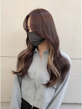 キャンバス バイ ネオリーブ 横浜西口(Canvas by neo.) ピングレッド髪質改善レイヤーカット韓国【横浜】