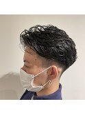 ナチュラルオールバック