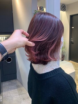 エンター 天神店(ENTER) 透明感/ミディアム/髪質改善/ブリーチカラー/ENTER 天神店